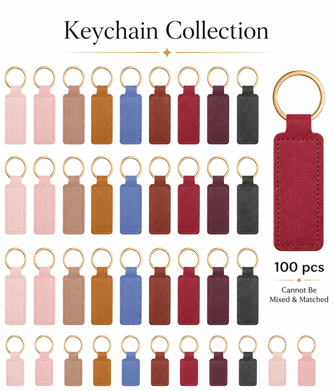 Rust and Rose : 100 pcs