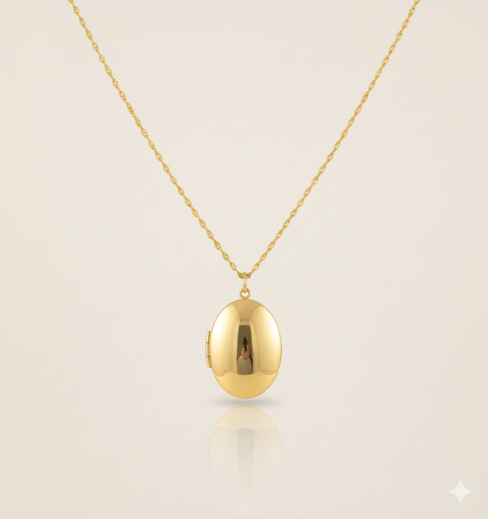 Oval Locket Necklace