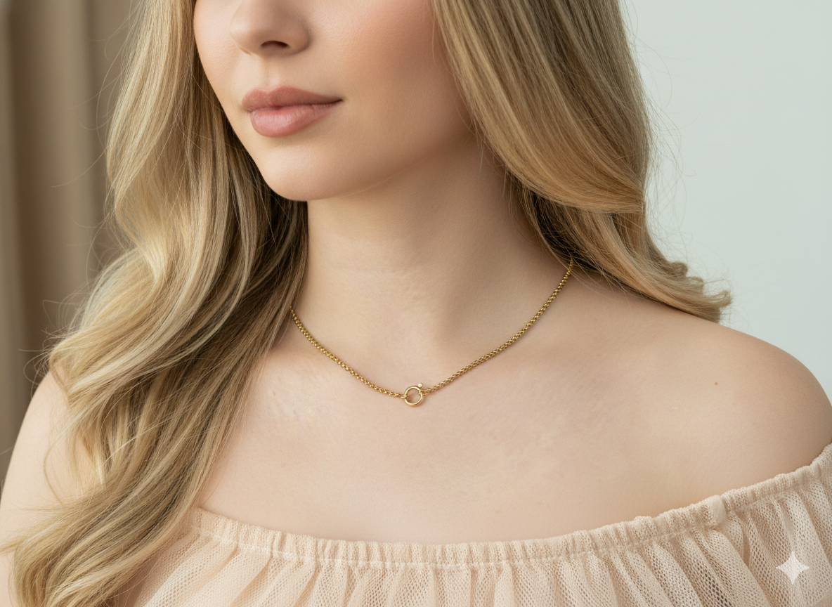 Slim Rolo Chain Necklace