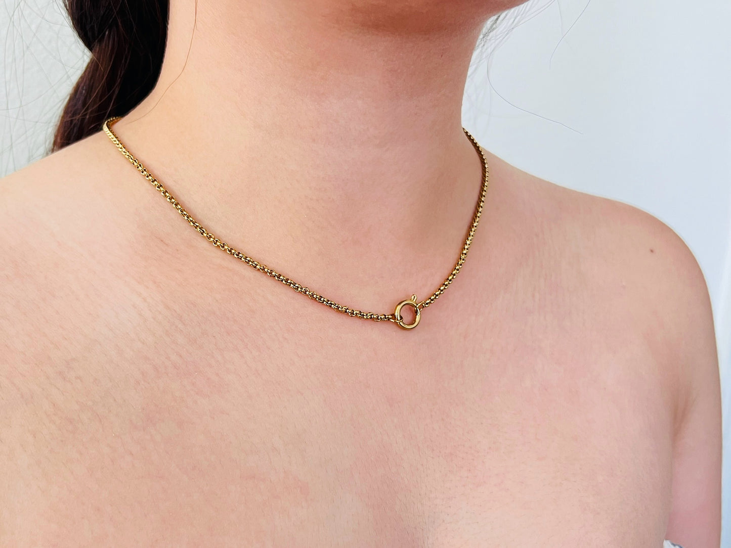 Slim Rolo Chain Necklace