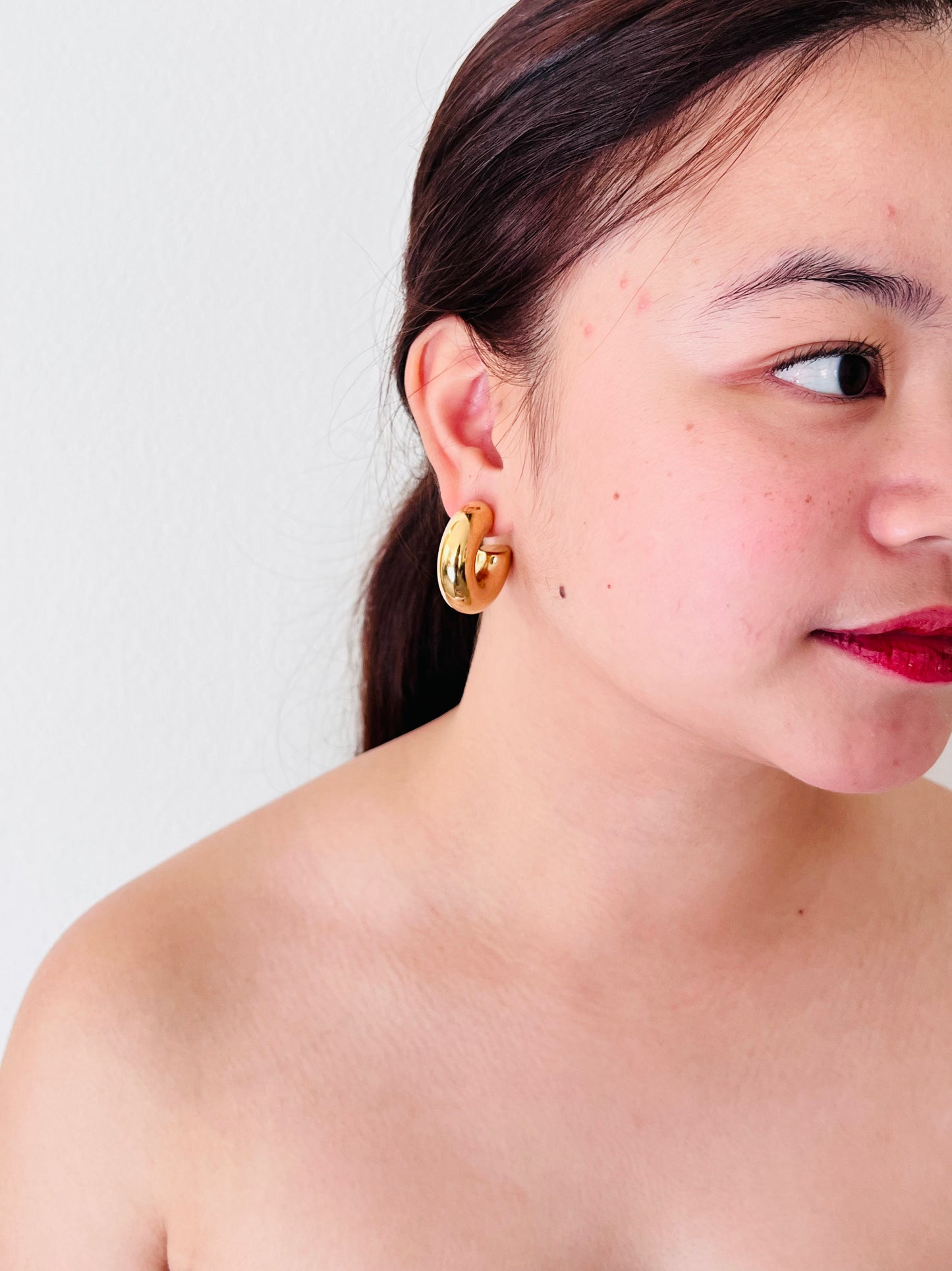 Macaroni Earrings - Silver