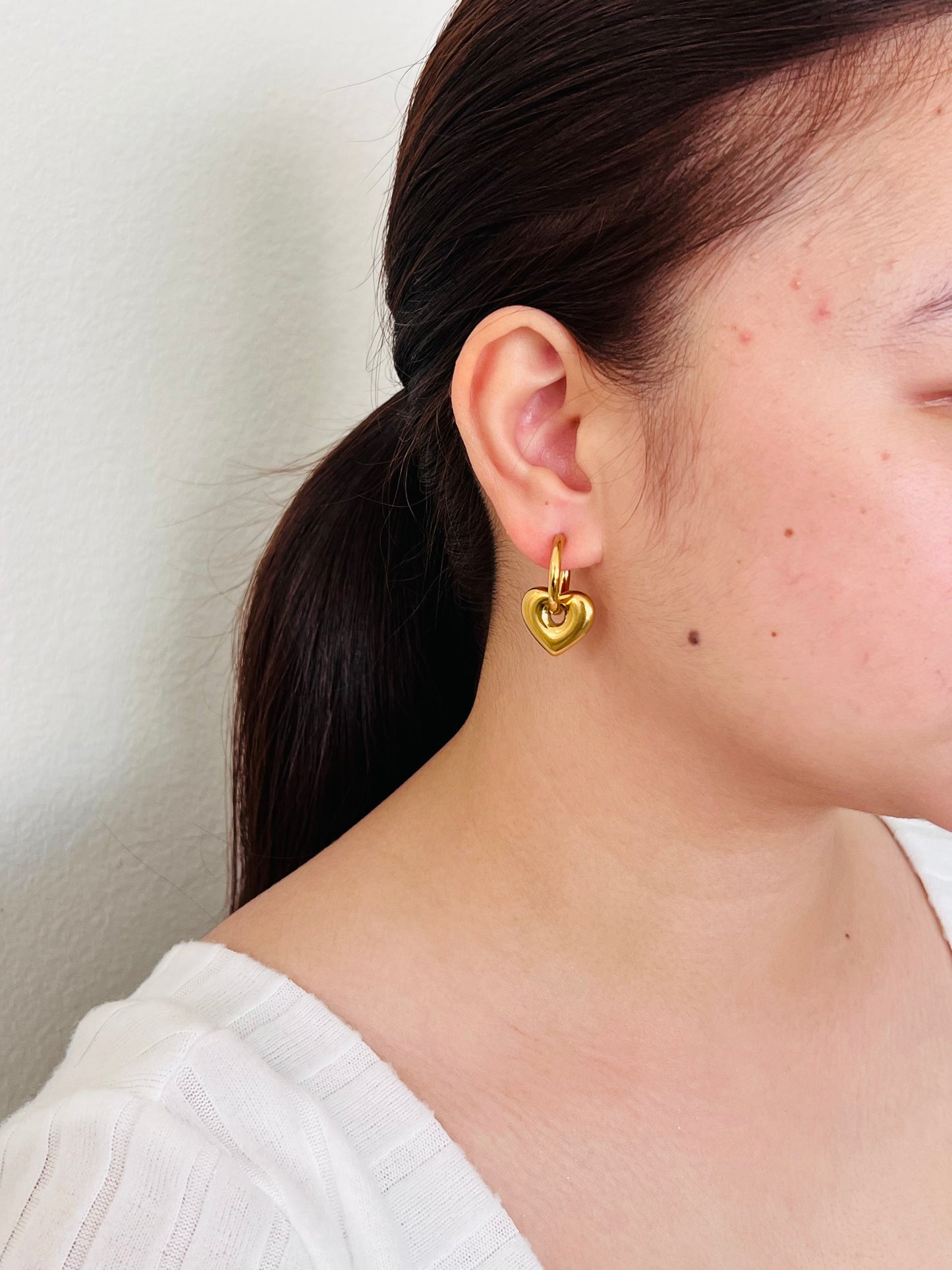 Bonded Heart Earrings