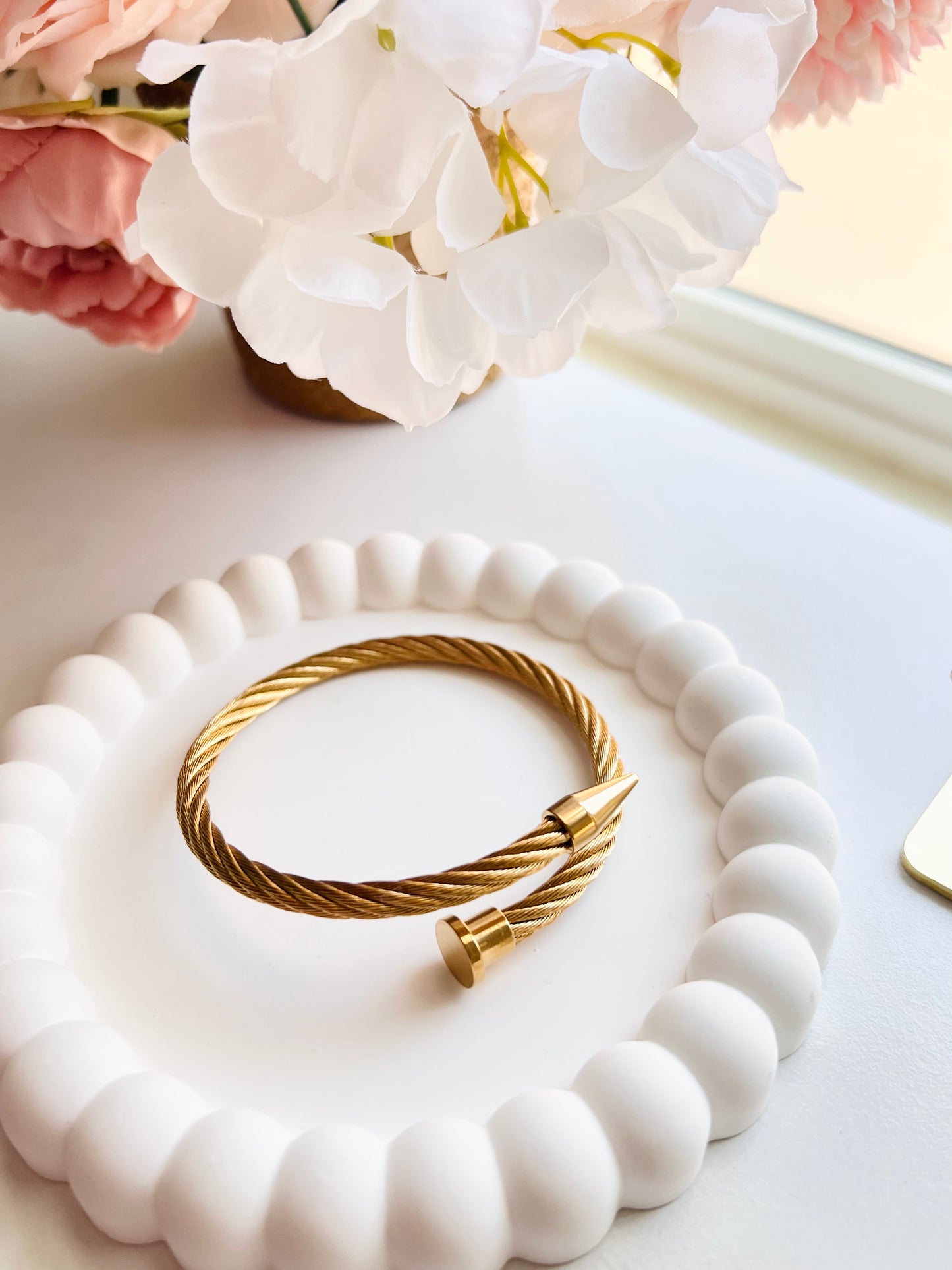 Twisted Cable Nail Bangle