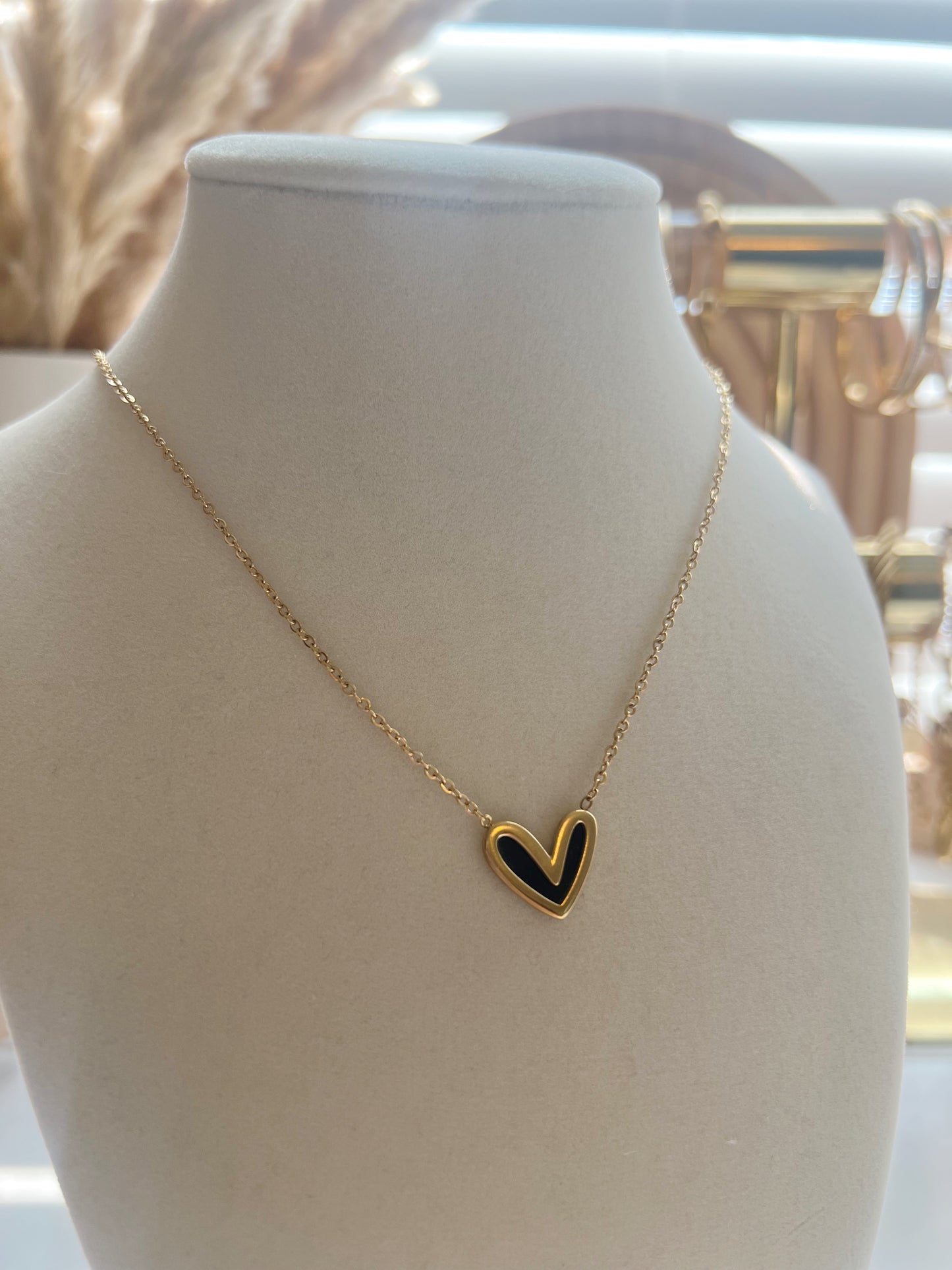 Midnight Heart Necklace