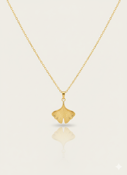 Lucky Fan Leaf Necklace