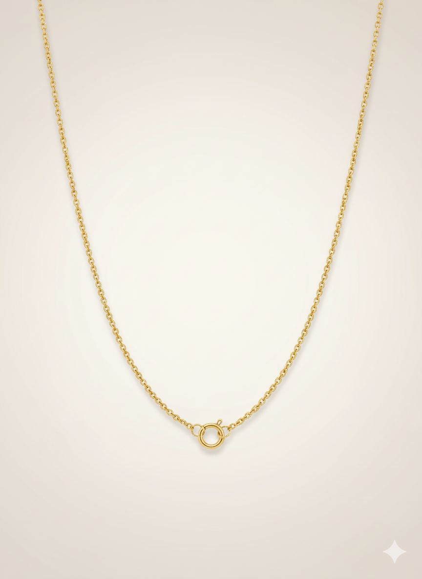 Slim Rolo Chain Necklace