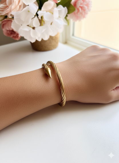 Twisted Cable Nail Bangle