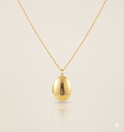 Oval Locket Necklace