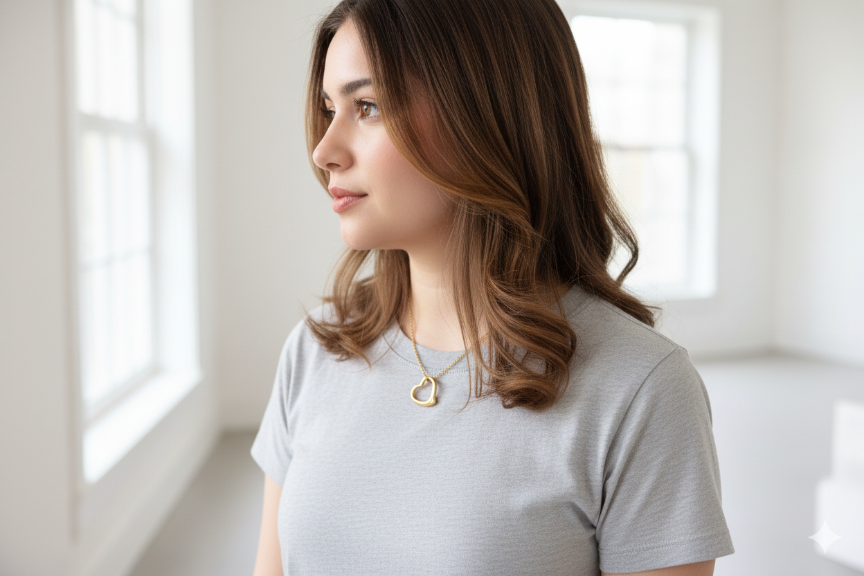 Open Heart Necklace