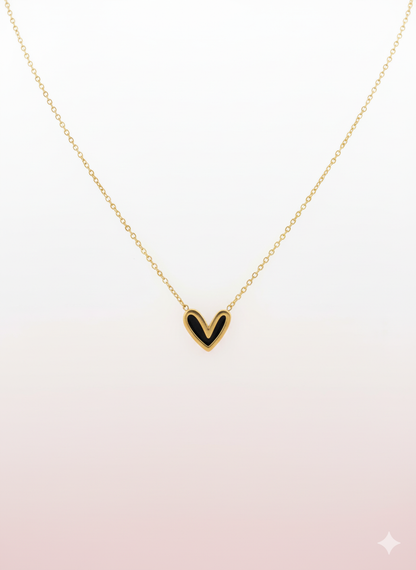 Midnight Heart Necklace