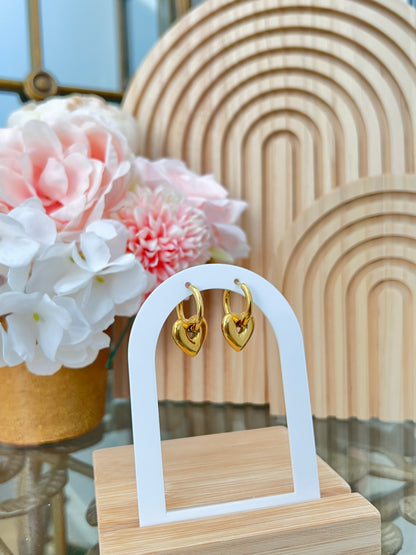 Bonded Heart Earrings