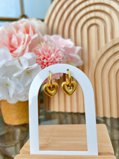 Bonded Heart Earrings