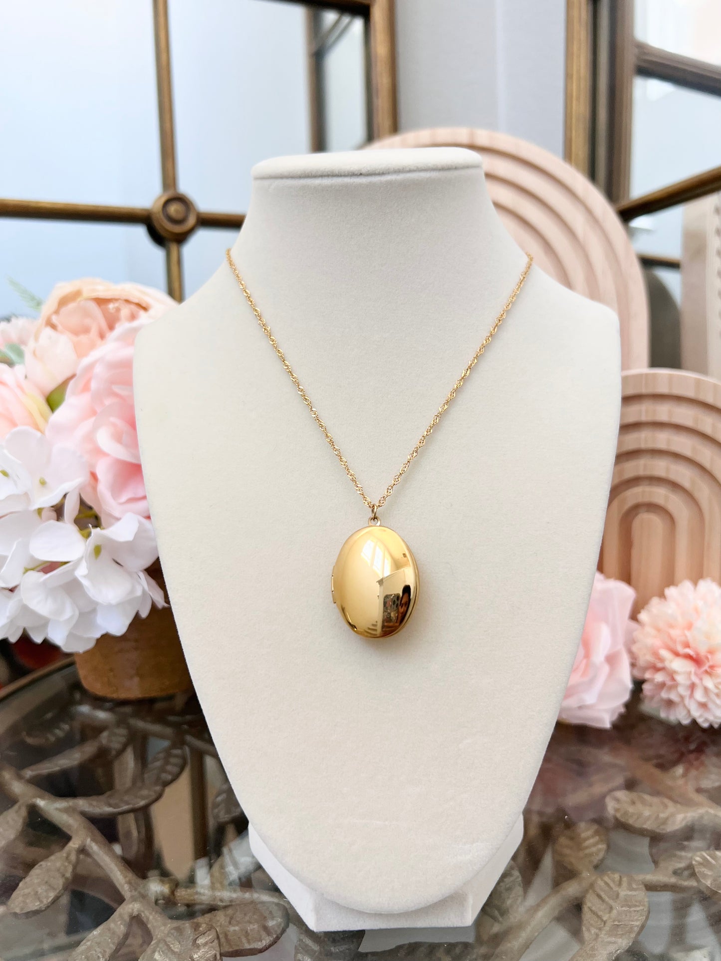 Oval Locket Necklace