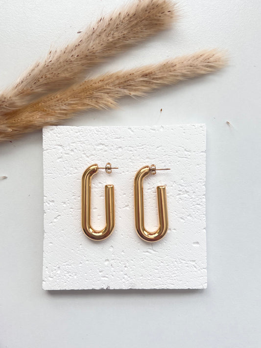 Golden Loop Hoops