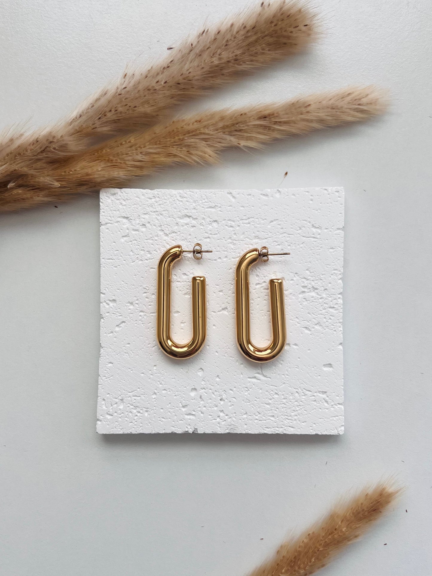 Golden Loop Hoops