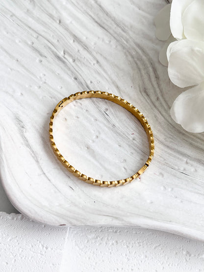 Overlapping  Coin Bangle